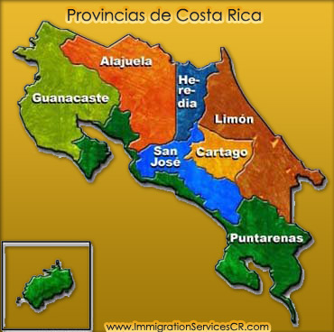 Costa Rica Provincias